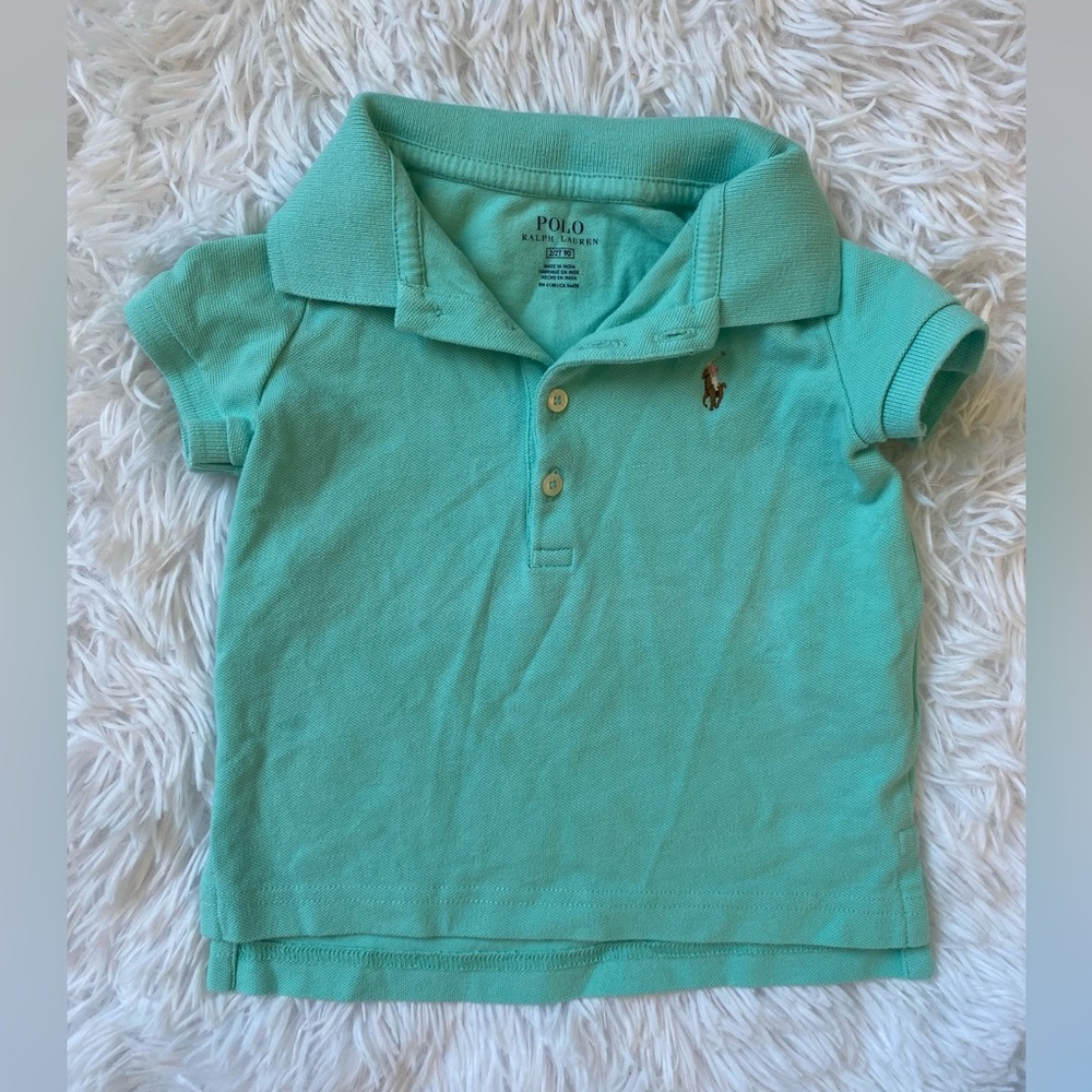Polo by Ralph Lauren Kids Aqua Shirt